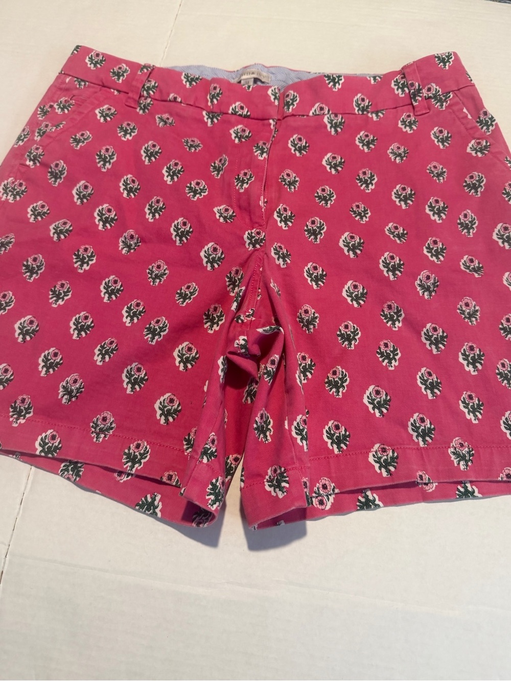 Crown&Ivy ladies shorts dark pink floral size 14. 7inch inseam. Was $56 NOW $16